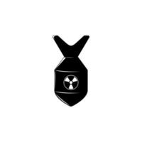 nuklear Bombe Vektor Symbol Illustration