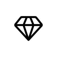 Diamant Vektor Symbol Illustration