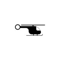 Polizei Hubschrauber Vektor Symbol Illustration