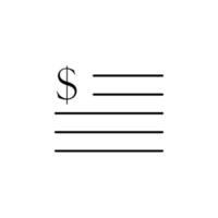 aufführen Dollar Vektor Symbol Illustration