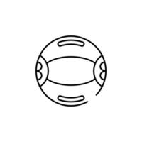 Ball, Fitness Vektor Symbol Illustration