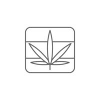 Jamaika, Marihuana Vektor Symbol Illustration
