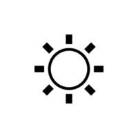 Sonne Zeichen Vektor Symbol Illustration