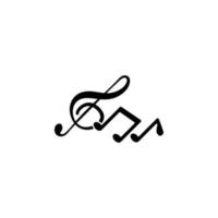 Musical Anmerkungen Vektor Symbol Illustration