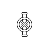 Ventil Tube Vektor Symbol Illustration