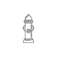 Feuer Hydrant Vektor Symbol Illustration