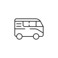 Mini Bus Vektor Symbol Illustration