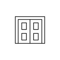 das Tür Vektor Symbol Illustration
