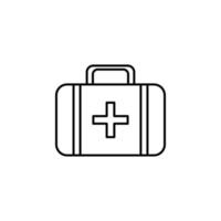 medizinisch Tasche Vektor Symbol Illustration