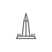 Washington Monument, USA Vektor Symbol Illustration