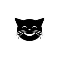 Süße Katze Vektor Symbol Illustration