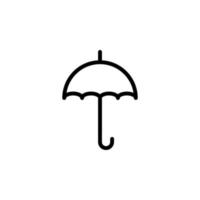 Regenschirm Vektor Symbol Illustration