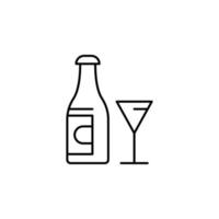 Bootle, Ostern, Glas, Wein Vektor Symbol Illustration