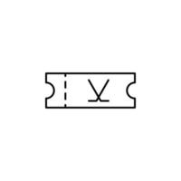 Fahrkarte Vektor Symbol Illustration