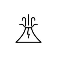 Eruption Zeichen Vektor Symbol Illustration