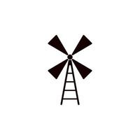 Windmühle Vektor Symbol Illustration