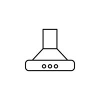 Aspirator Küche Vektor Symbol Illustration