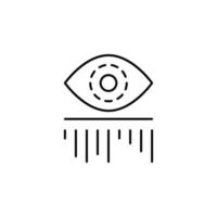 Auge, Scanner Vektor Symbol Illustration