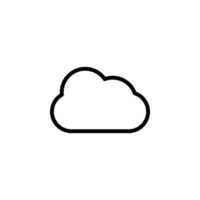 moln vektor ikon illustration