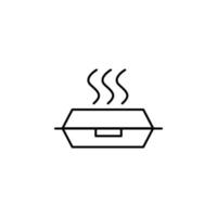 Mittagessen Box Vektor Symbol Illustration