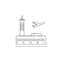 flygplats vektor ikon illustration