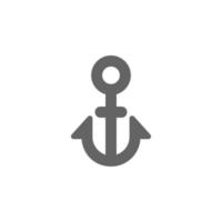 ankare, marin, fartyg vektor ikon illustration