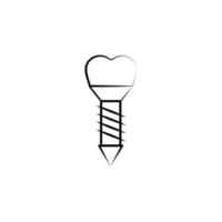 Dental Behandlung Vektor Symbol Illustration