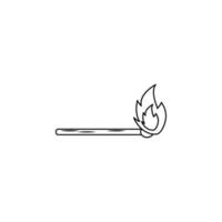 Verbrennung Spiel Vektor Symbol Illustration