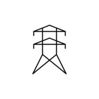 Elektrizität, elektrisch Leistung Vektor Symbol Illustration