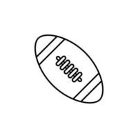 rugby boll vektor ikon illustration