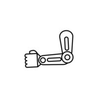 Arm Prothese Vektor Symbol Illustration