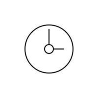 Zeit Uhr Vektor Symbol Illustration