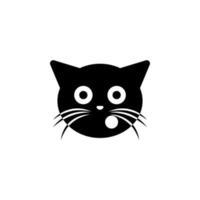 blimig katt vektor ikon illustration