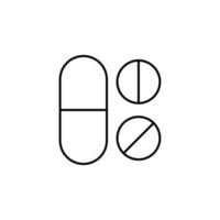 Tabletten Vektor Symbol Illustration