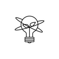 Licht und Atome Vektor Symbol Illustration