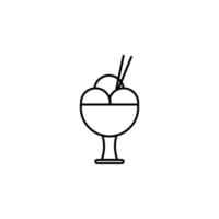 glass i en glas vektor ikon illustration