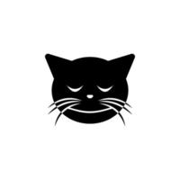 erröten Katze Vektor Symbol Illustration