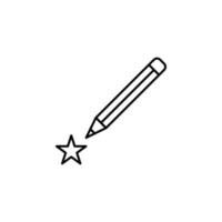 Werbetexten, bearbeiten Werkzeug, Stift Vektor Symbol Illustration