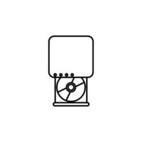 CD Zimmer Vektor Symbol Illustration