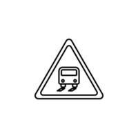 Straße Zeichen halt Vektor Symbol Illustration