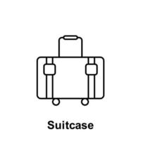 resväska vektor ikon illustration