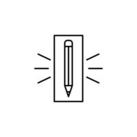 kreativ skrivande, penna vektor ikon illustration