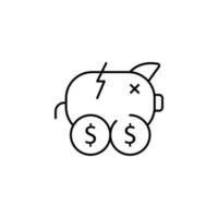 Sparschwein Vektor Symbol Illustration