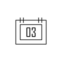 das Kalender Vektor Symbol Illustration