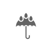 Regenschirm, Regen Vektor Symbol Illustration