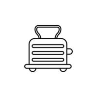 Elektronik, Sandwich Toaster, Toaster Maschine Vektor Symbol Illustration