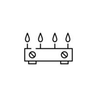 Backen Ofen, Kochen Ofen Vektor Symbol Illustration