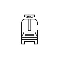 Fitnessstudio, Vibration Vektor Symbol Illustration