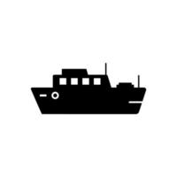 Wasser Transport, Schiff Vektor Symbol Illustration