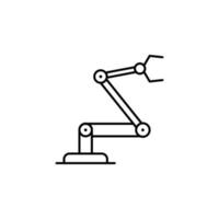 industriell Roboter Vektor Symbol Illustration